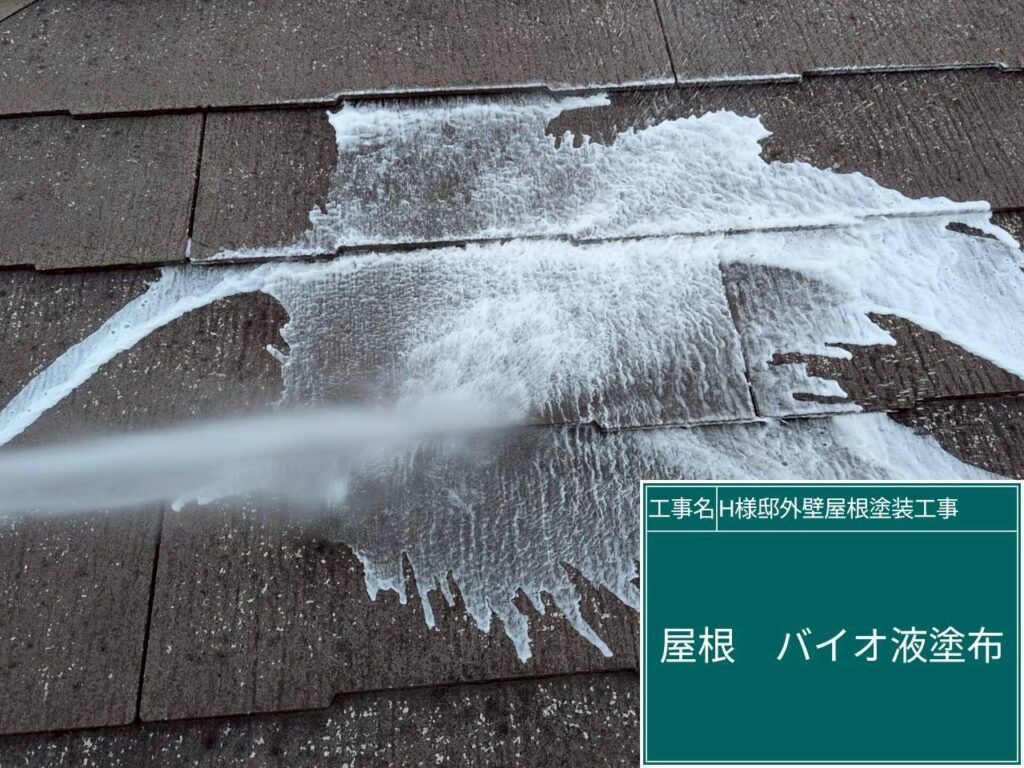 屋根バイオ洗浄