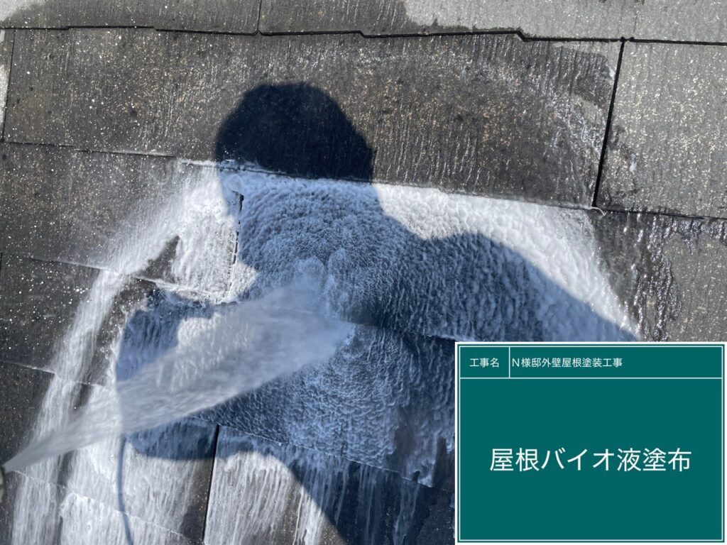 屋根バイオ洗浄