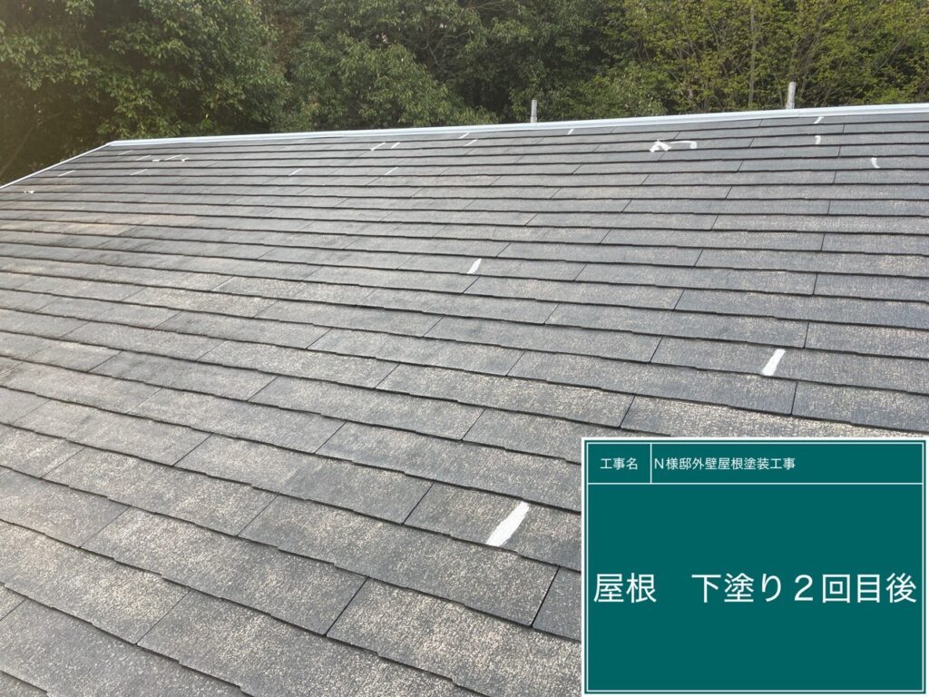 ２回目　下塗後です。